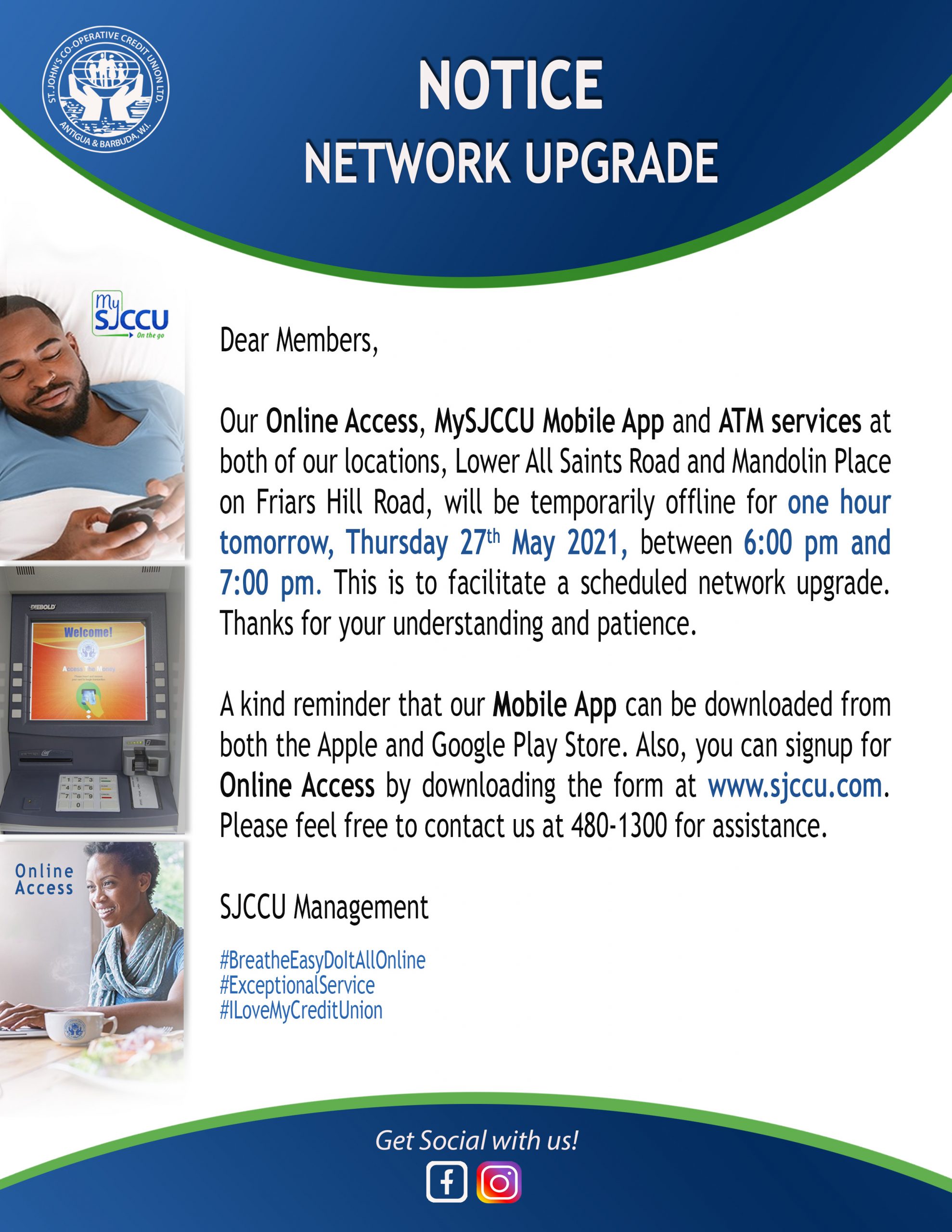 May 2021 - Notice system upgrade